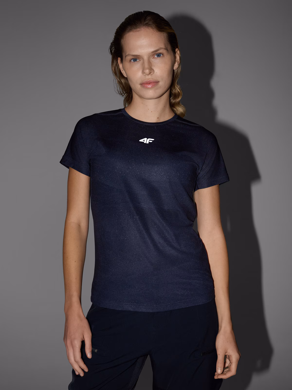 Koszulka rowerowa szybkoschnąca damska - czarna