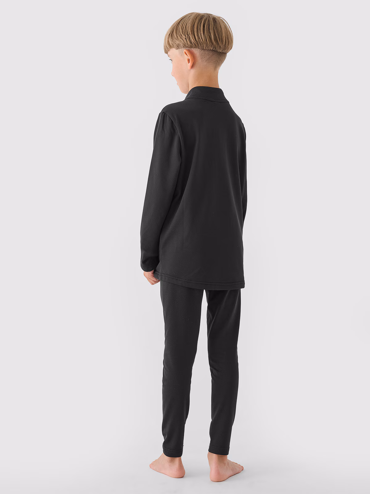 Bielizna termiczna drapana (góra) chłopięca - czarna