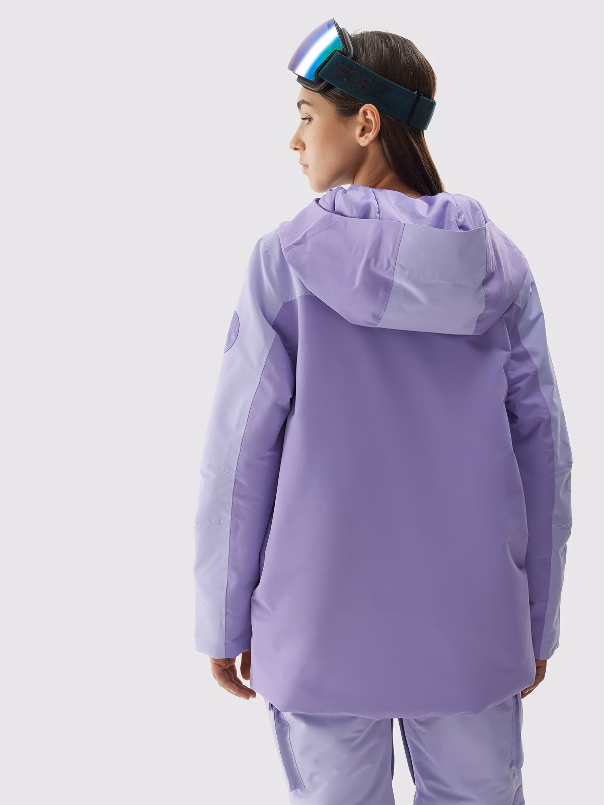 Kurtka snowboardowa membrana 10000 damska - fioletowa