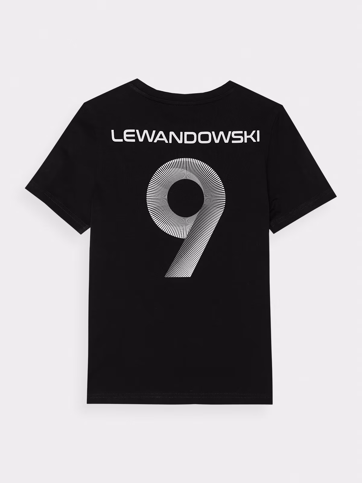T-shirt z nadrukiem dziecięcy 4F x Robert Lewandowski - biały