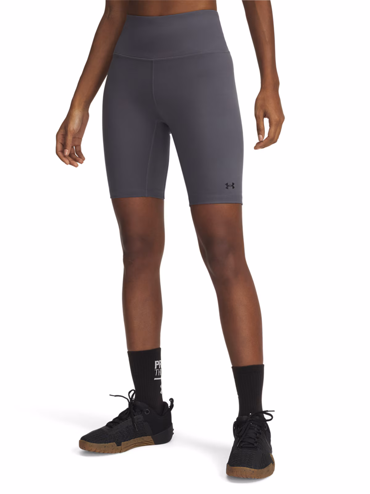 Spodenki treningowe damskie Under Armour Motion Bike Short Emea - szare