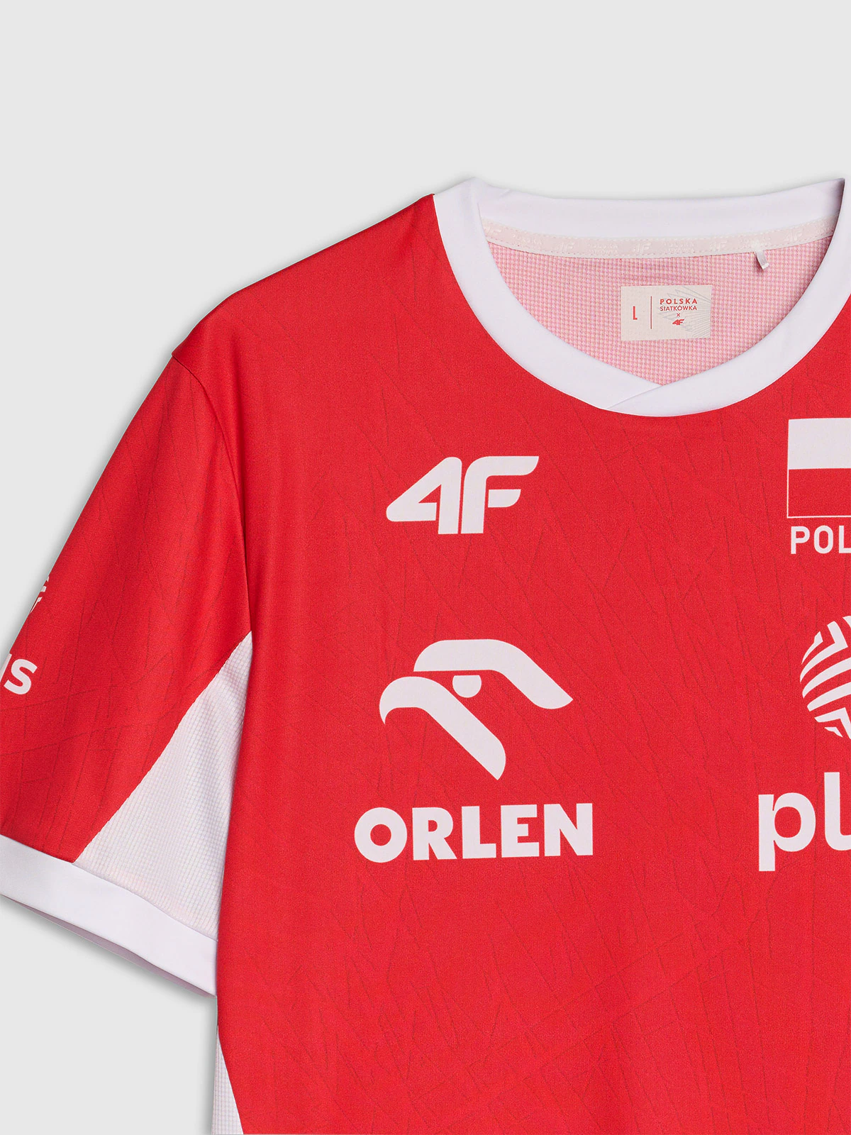 Koszulka meczowa replika domowa męska 4F x Polska Siatkówka - biała
