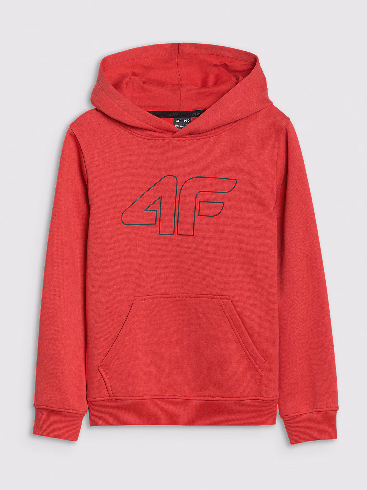 Bluza dresowa nierozpinana z kapturem chłopięca - czarna