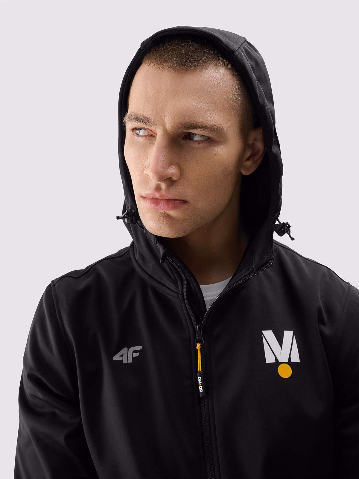 Kurtka softshell wiatroodporna membrana 5000 uniseks 4F x Drift Masters - czarna