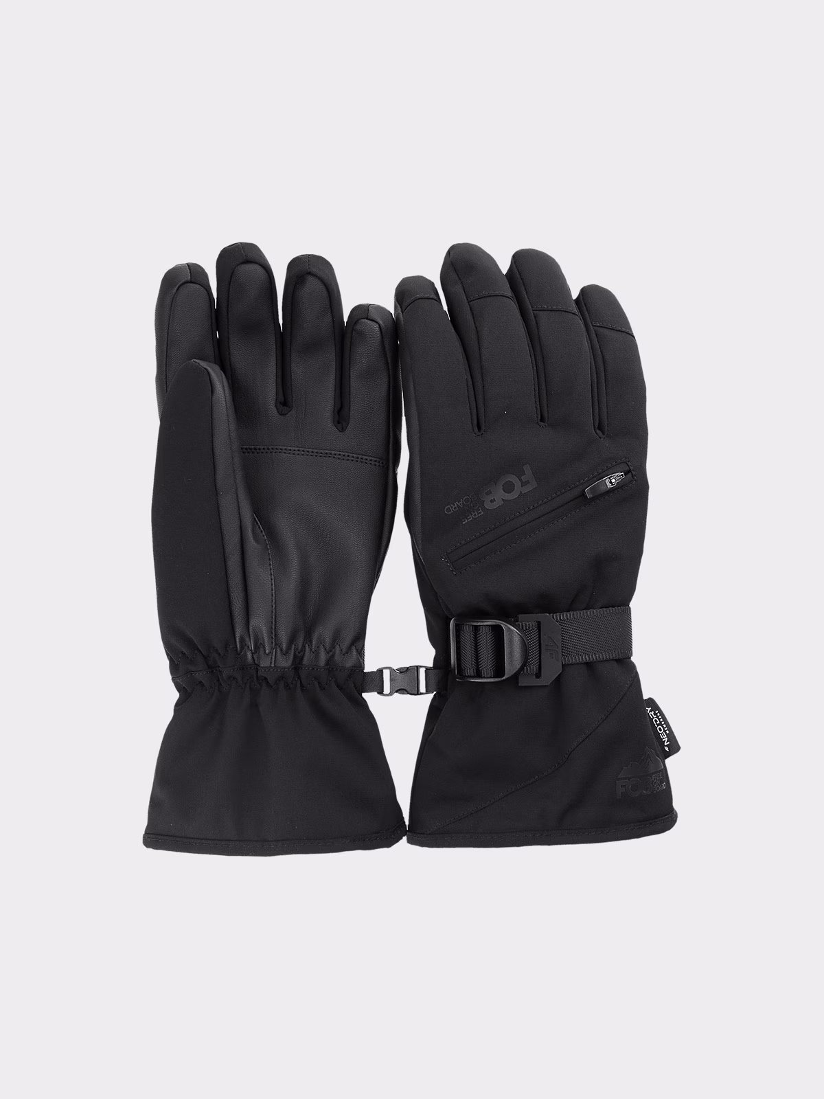Rękawice snowboardowe Thinsulate membrana 10000 męskie - czarne