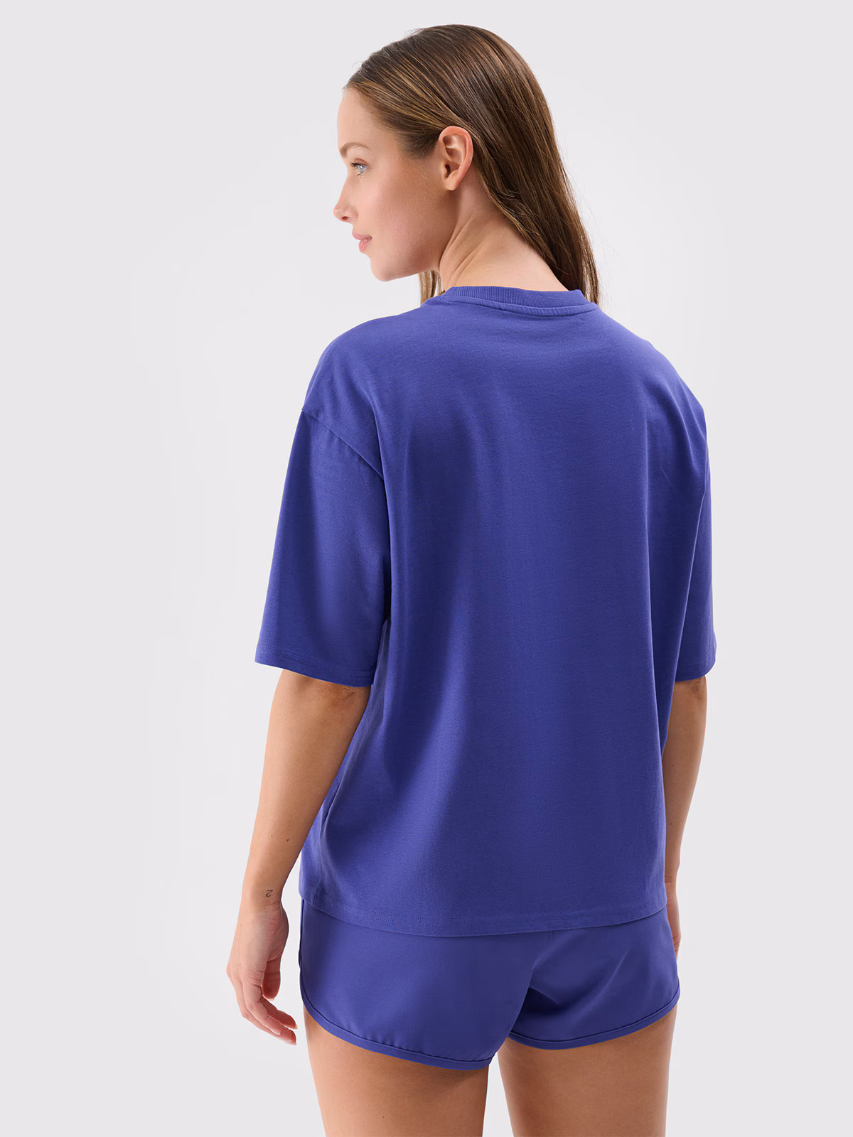 Spodenki plażowe damskie - fioletowe