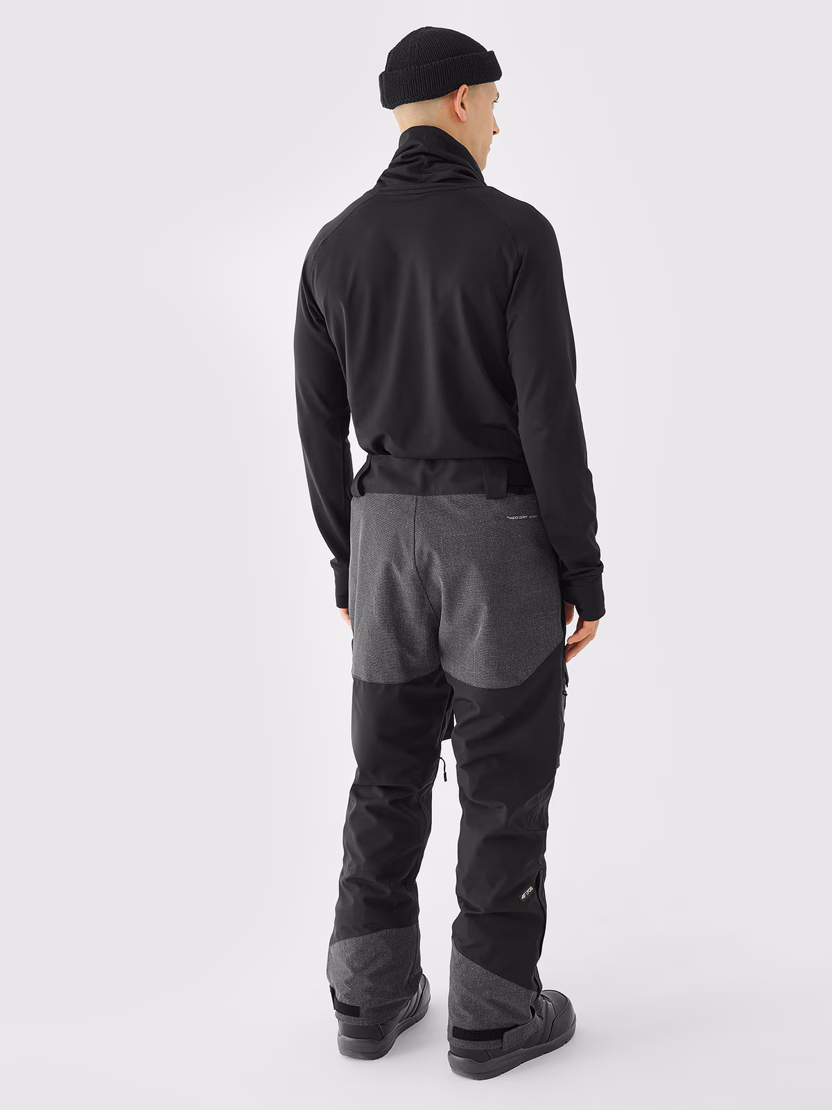 Spodnie snowboardowe membrana 10000 męskie - czarne