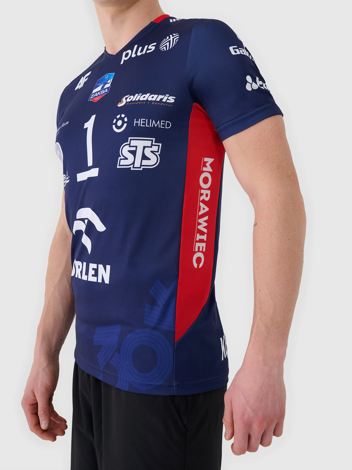 Koszulka meczowa replika domowa z sezonu 2024/25 męska 4F x Zaksa Kędzierzyn Koźle - Kurek - multikolor