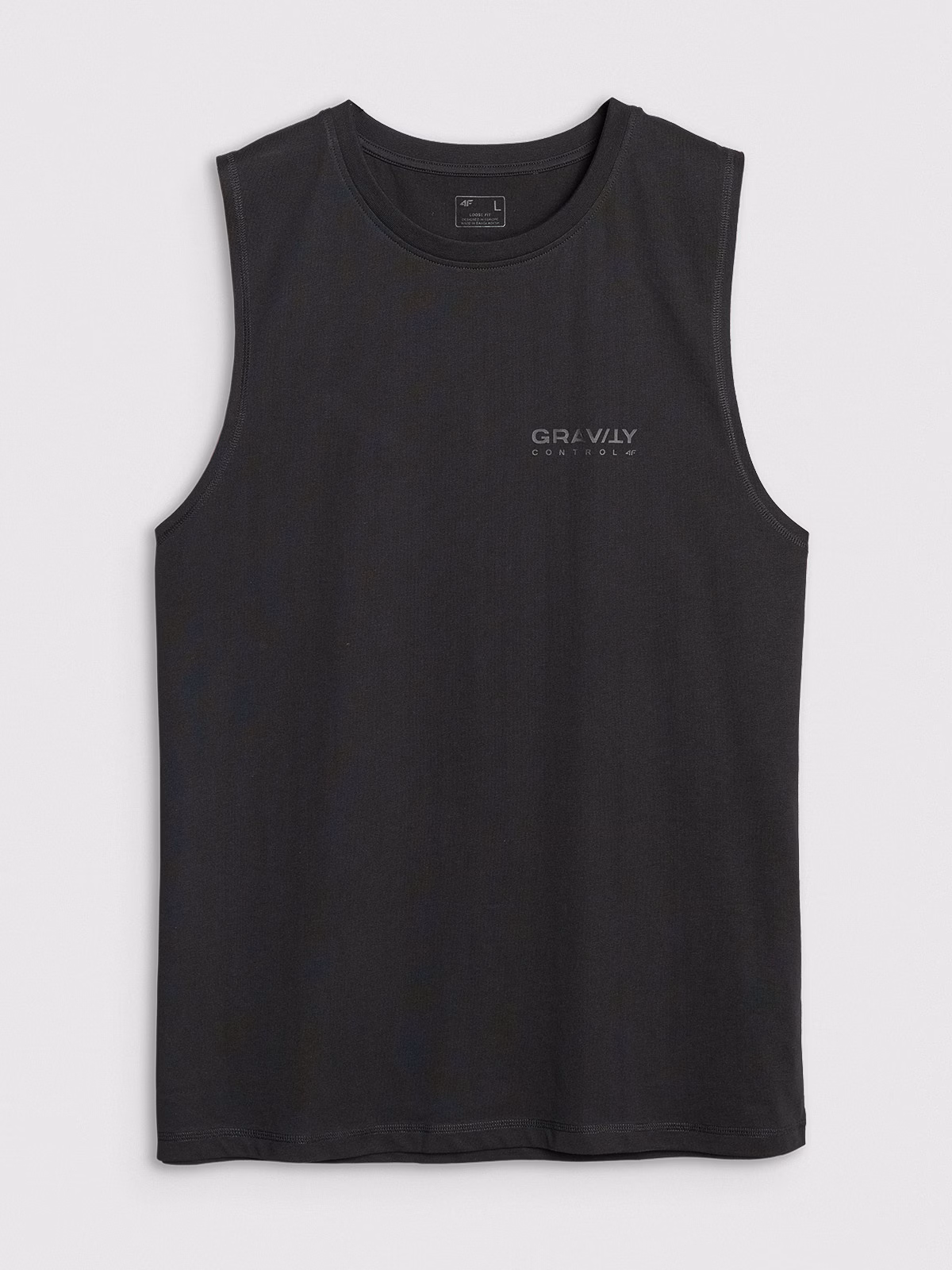 Tank top oversize męski - beżowy