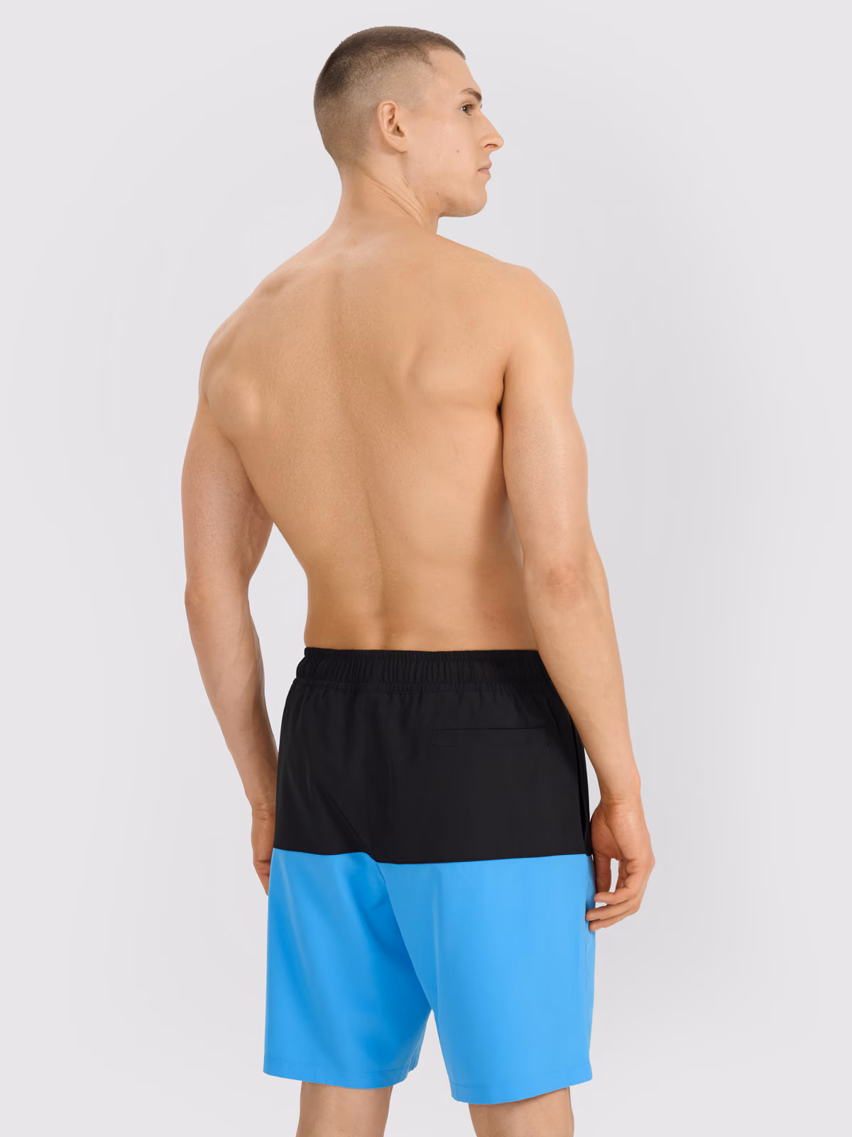 Spodenki plażowe męskie - niebieskie