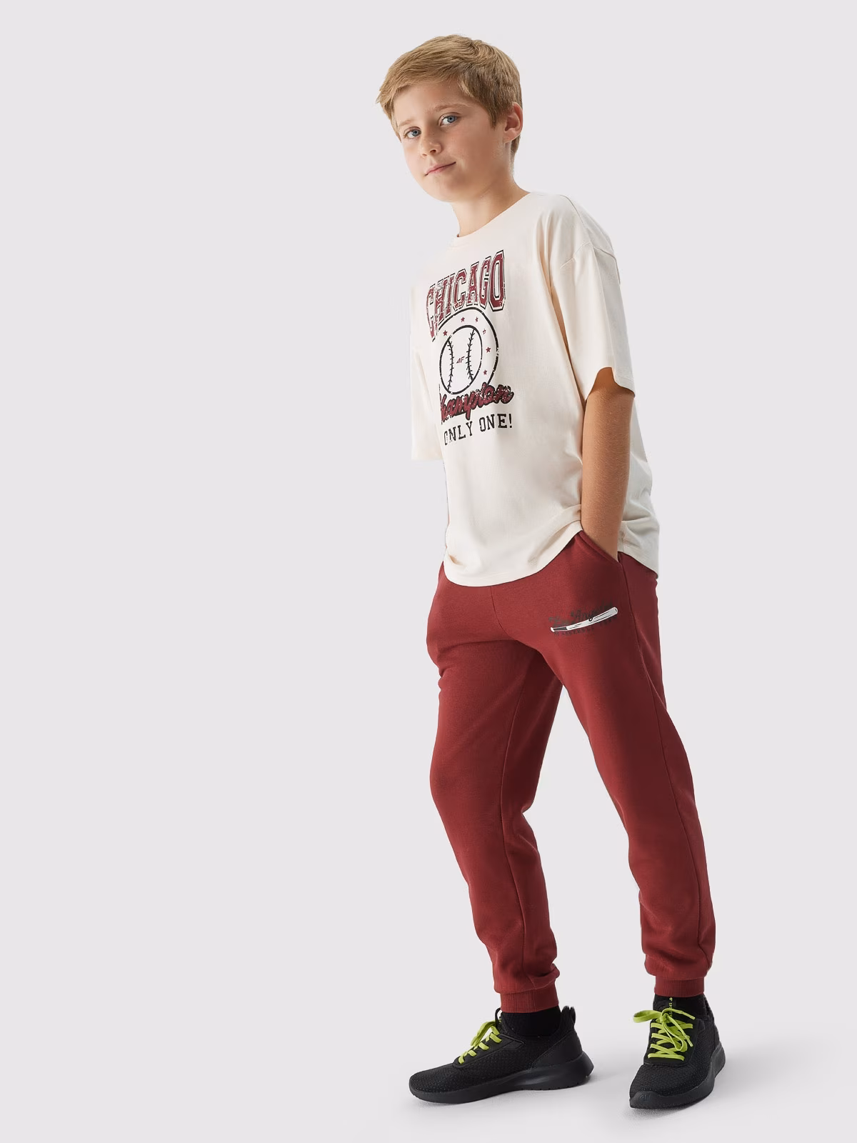 Spodnie dresowe joggery chłopięce