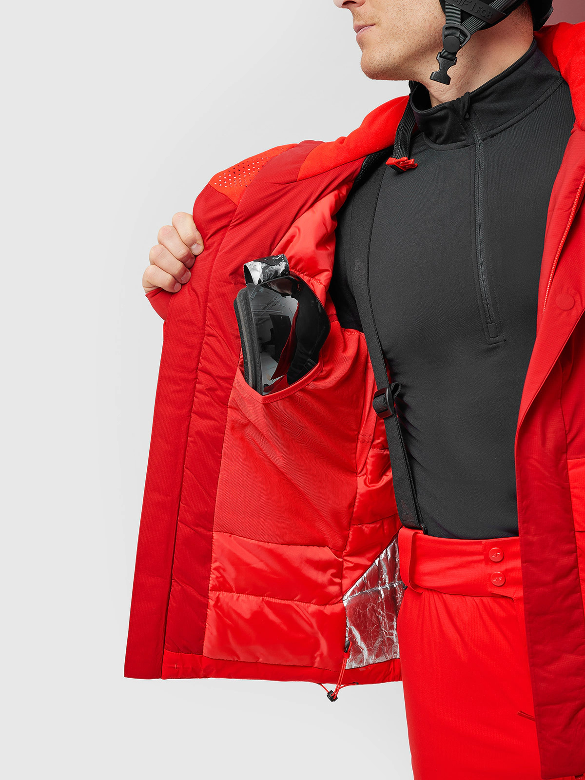 Kurtka narciarska membrana Dermizax 20000 męska - czerwona