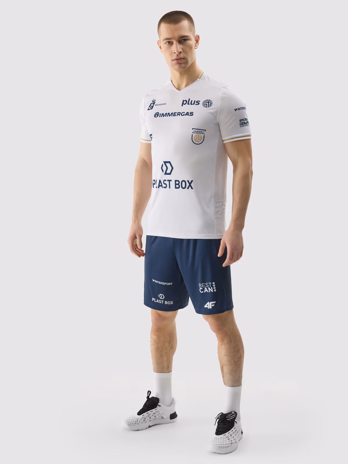 Koszulka replika wyjazdowa z sezonu 2023/24 męska 4F x Projekt Warszawa - multikolor