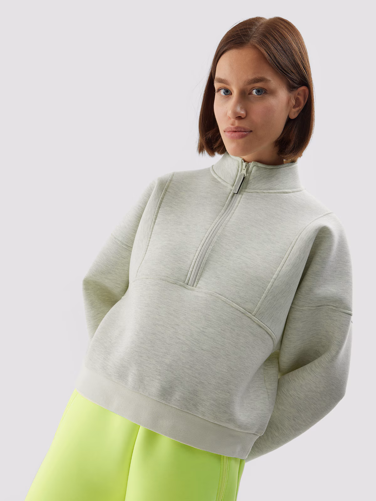 Bluza dresowa nierozpinana bez kaptura damska