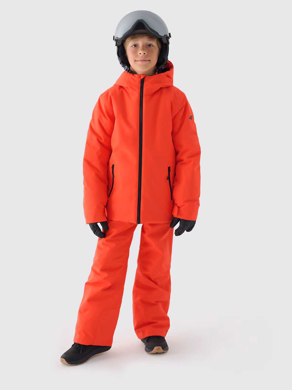 Kurtka narciarska membrana 5000 chłopięca - czerwona