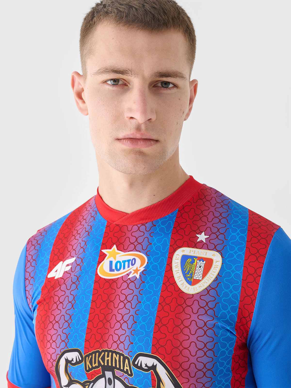 Koszulka klubowa wyjazdowa z sezonu 2024/25 męska 4F x Piast Gliwice - multikolor