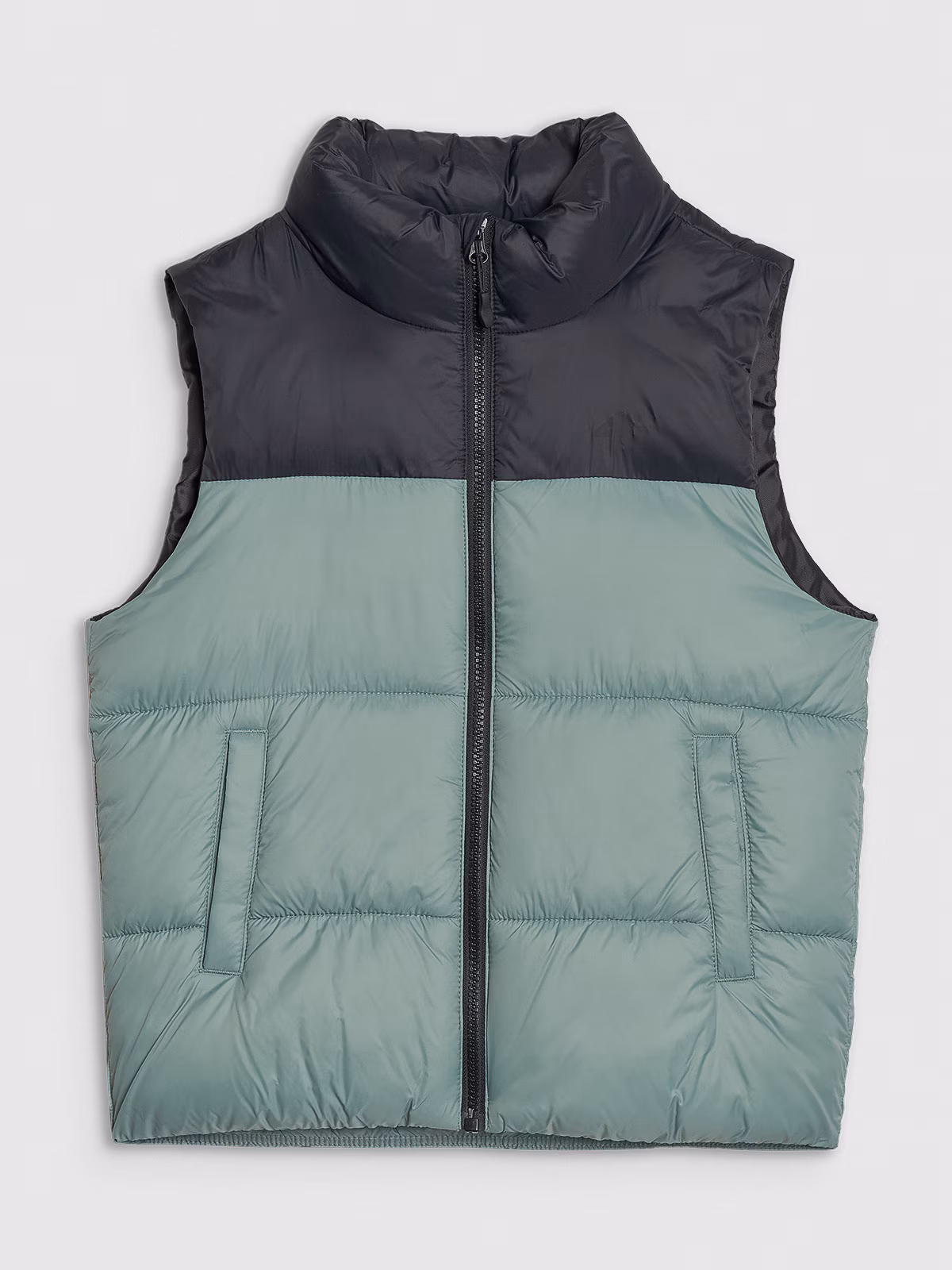 Bezrękawnik puchowy z wypełnieniem syntetycznym chłopięcy - zielony