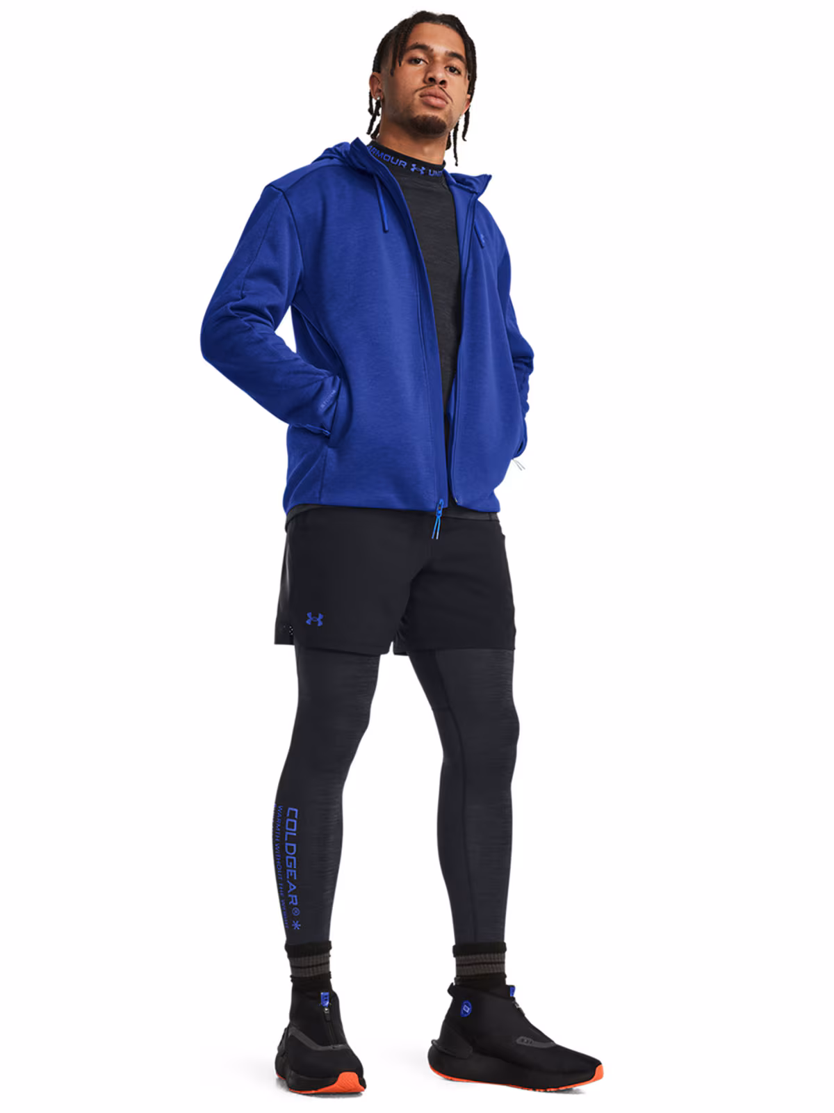 Kurtka treningowa męska Under Armour ESSENTIAL SWACKET - niebieska