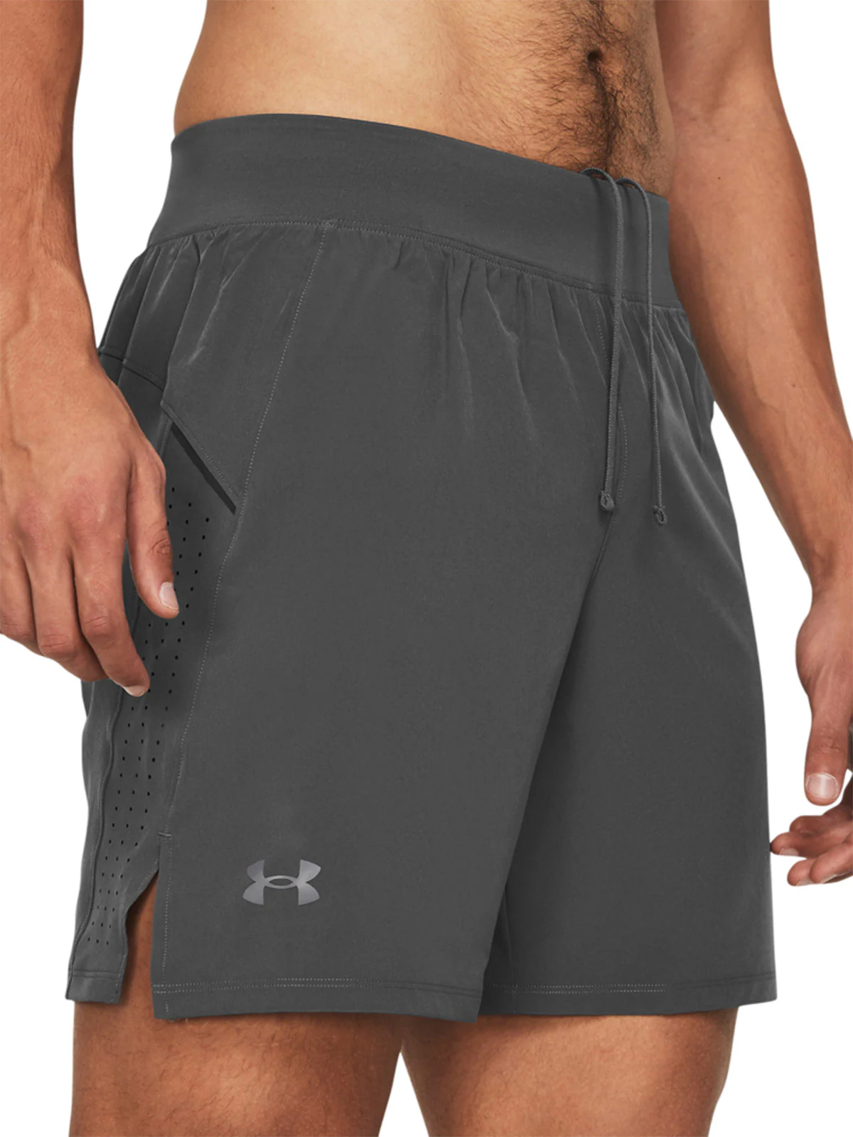 Spodenki do biegania męskie Under Armour UA Launch Pro 7'' Shorts - szare