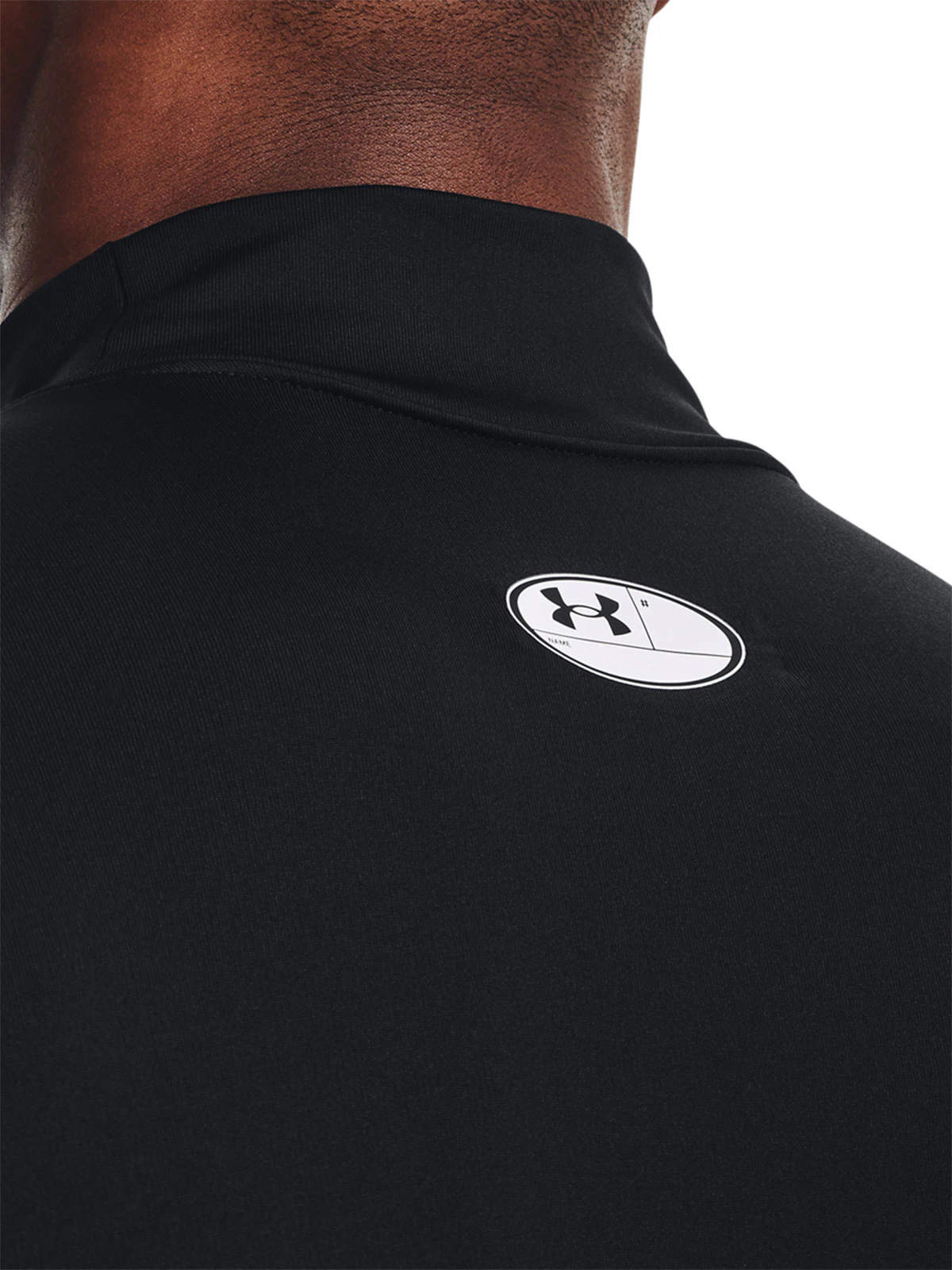 Longsleeve treningowy męski Under Armour UA Cg Armour Comp Mock - czarny