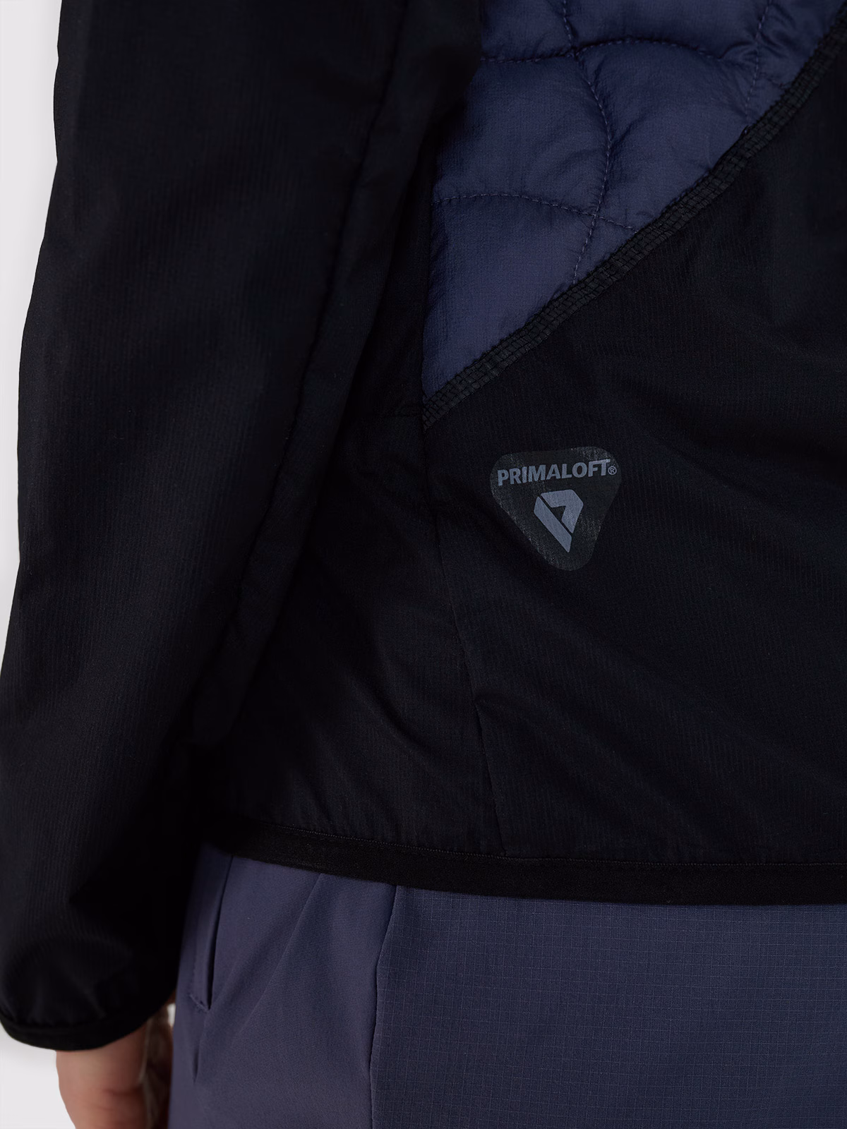 Kurtka puchowa trekkingowa z wypełnieniem Primaloft Black Insulation damska - szara