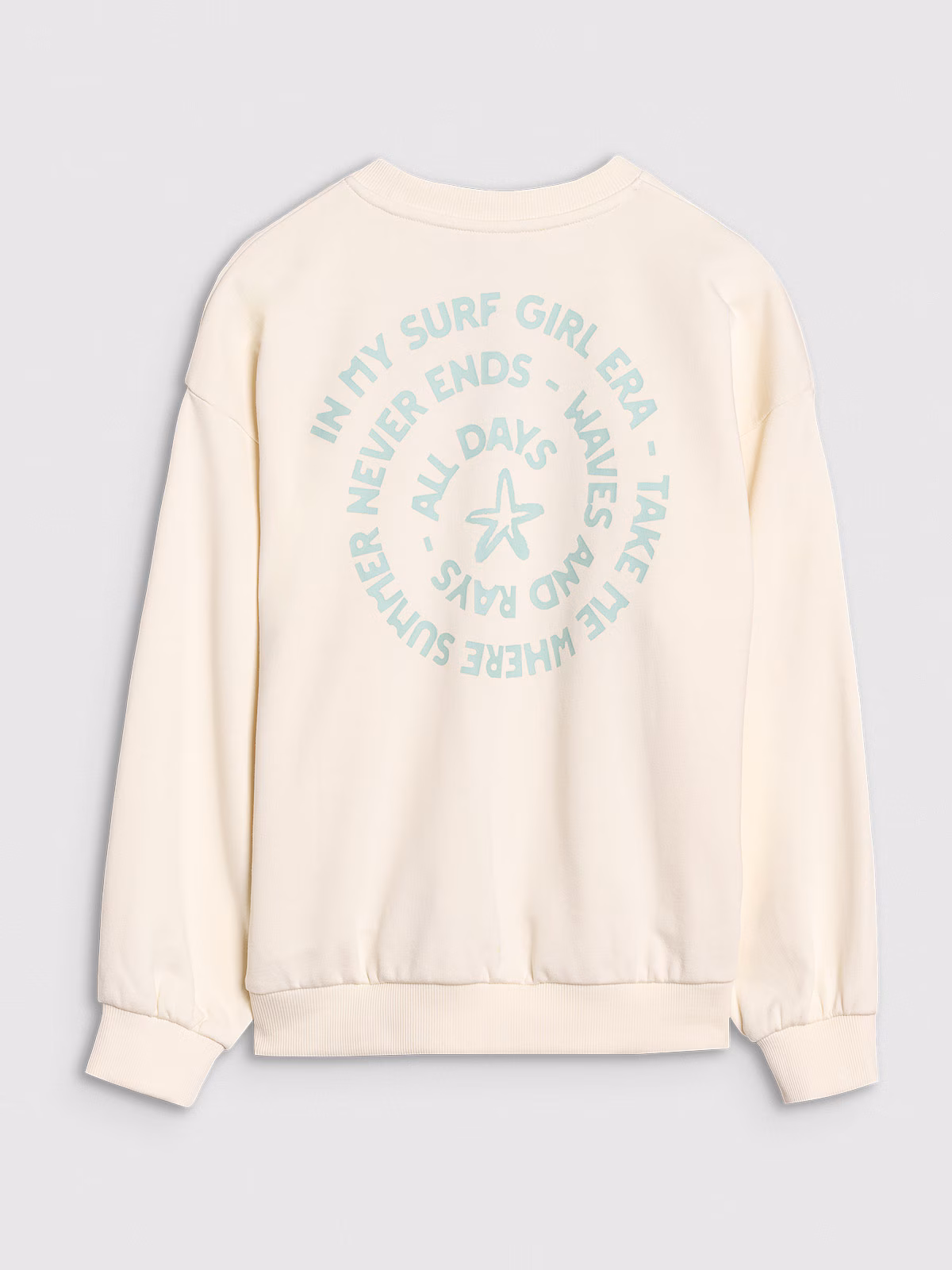 Bluza dresowa nierozpinana bez kaptura dziewczęca - różowa