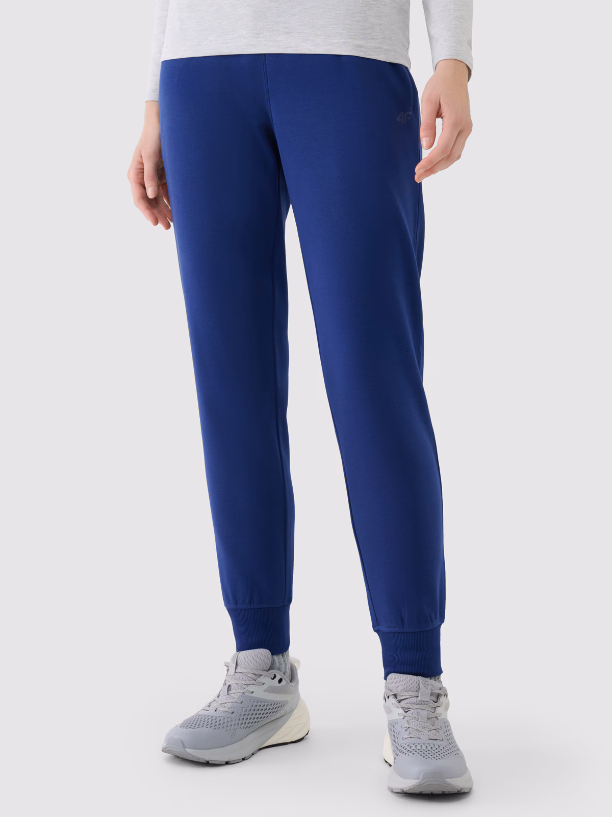 Spodnie dresowe joggery damskie - granatowe