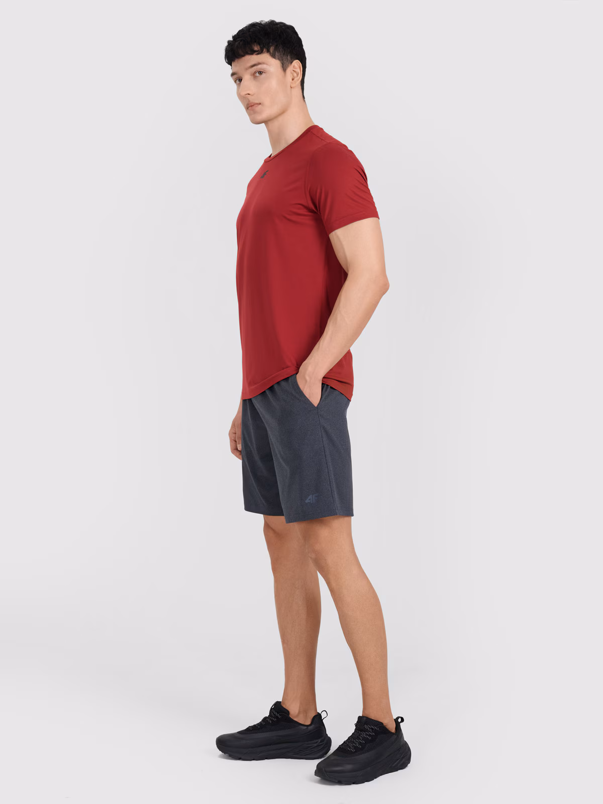 Spodenki treningowe szybkoschnące męskie - szare