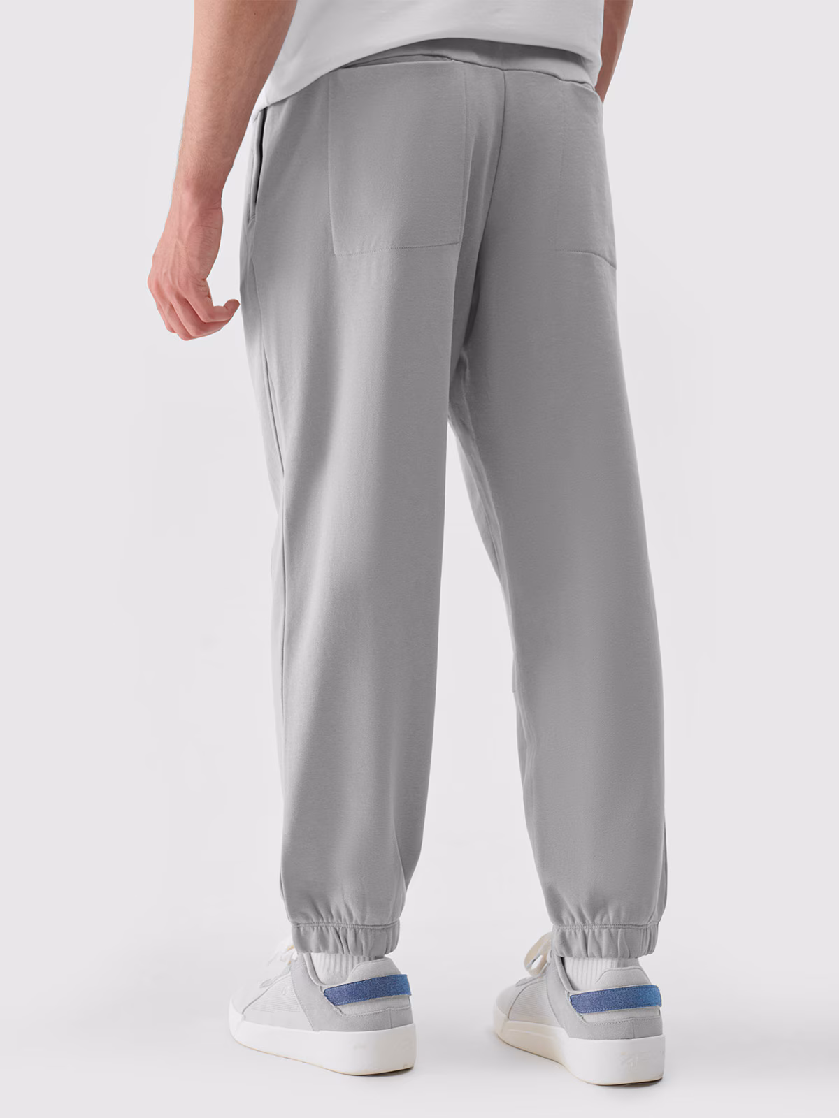Spodnie dresowe joggery męskie - szare