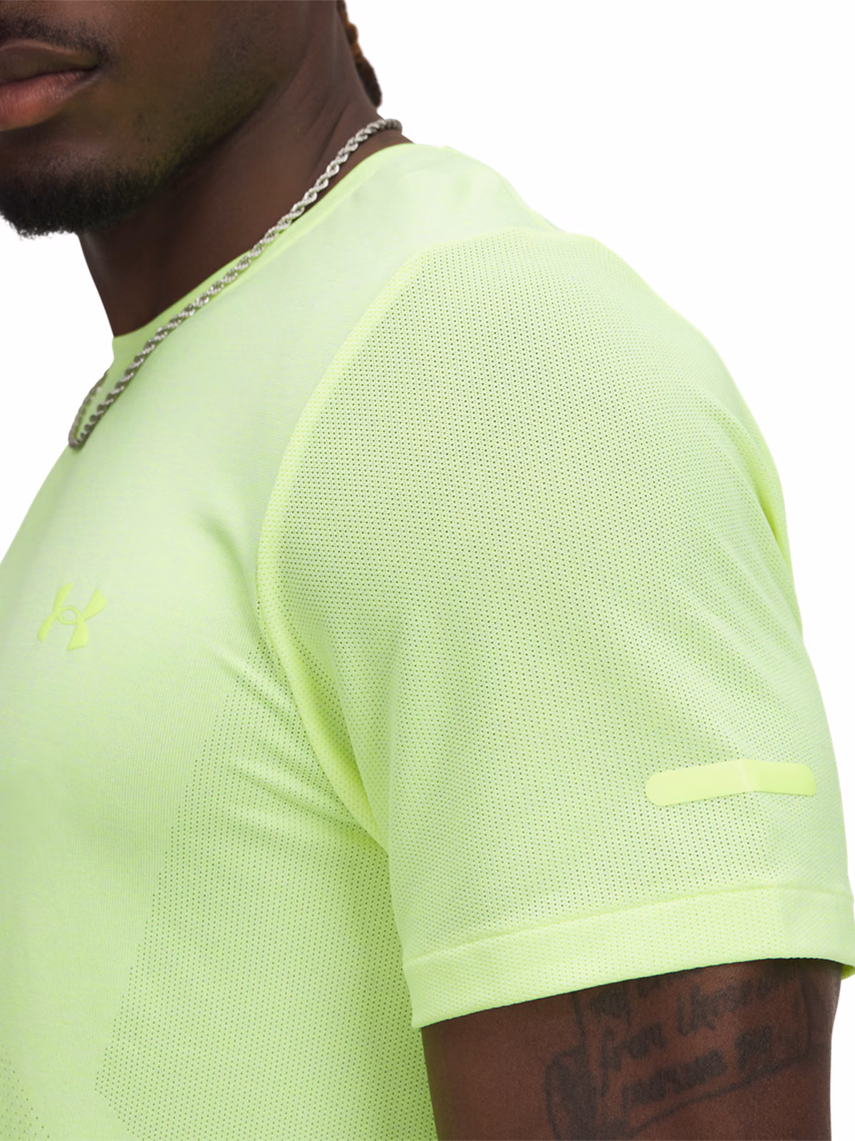 Koszulka do biegania męska Under Armour UA Seamless Stride SS - zielona