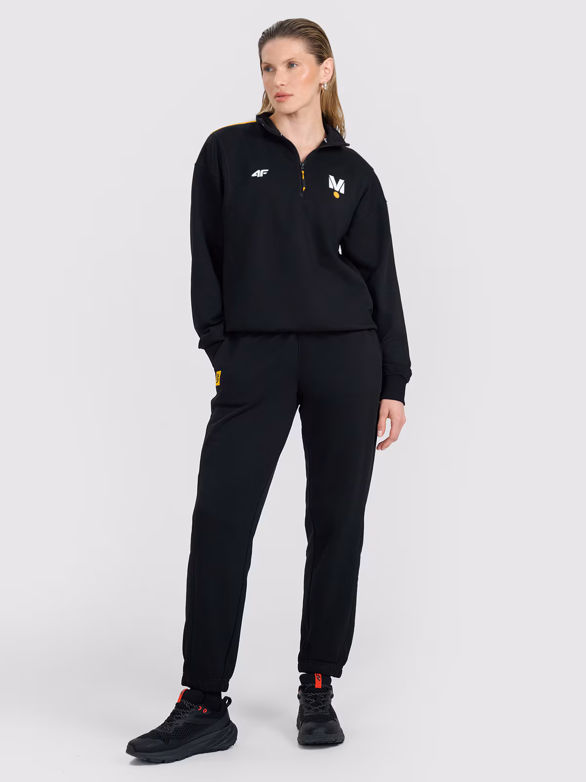 Spodnie dresowe joggery uniseks 4F x Drift Masters - czarne