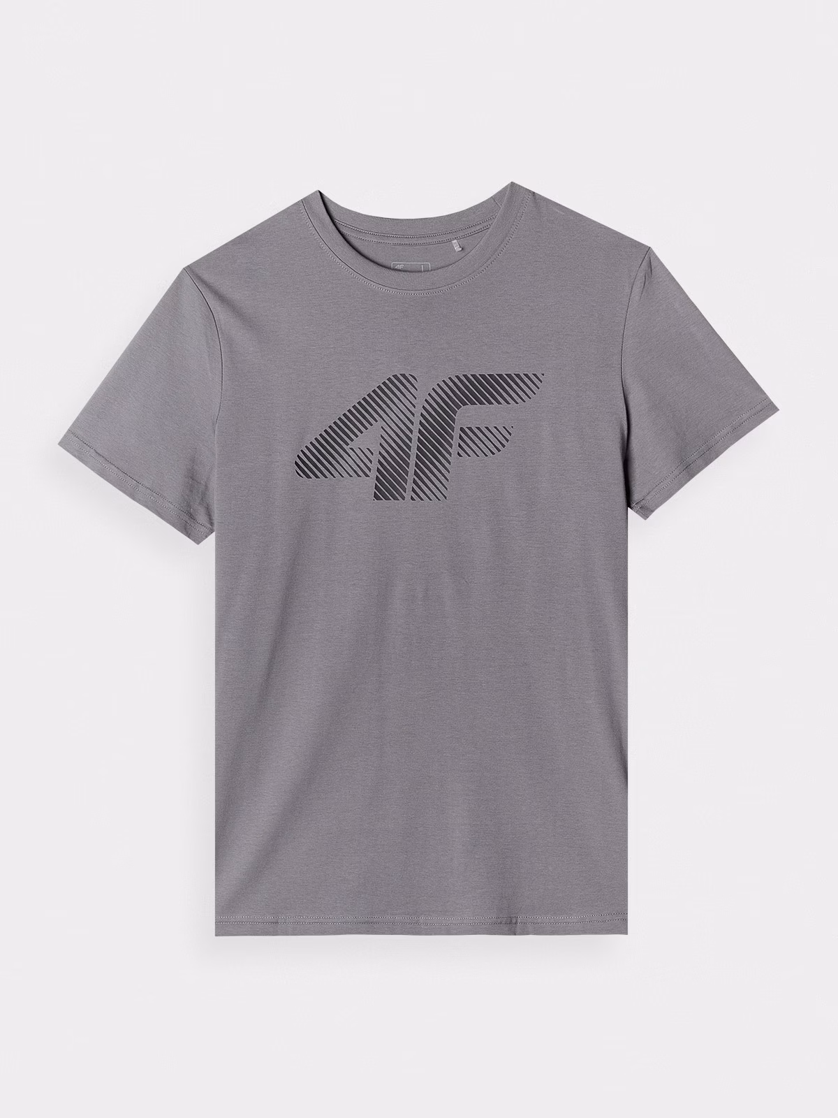 T-shirt regular z nadrukiem męski - granatowy