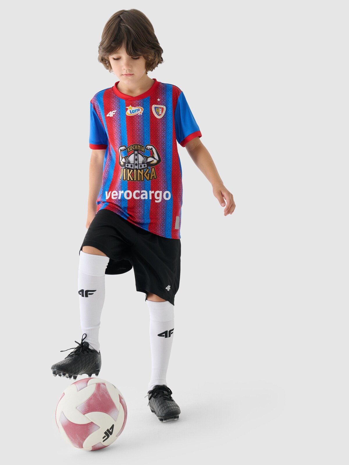 Trzecia koszulka klubowa z sezonu 2024/25 chłopięca 4F x Piast Gliwice - multikolor