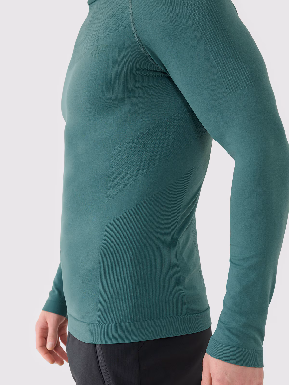 Bielizna termoaktywna bezszwowa (góra) męska - turkusowa