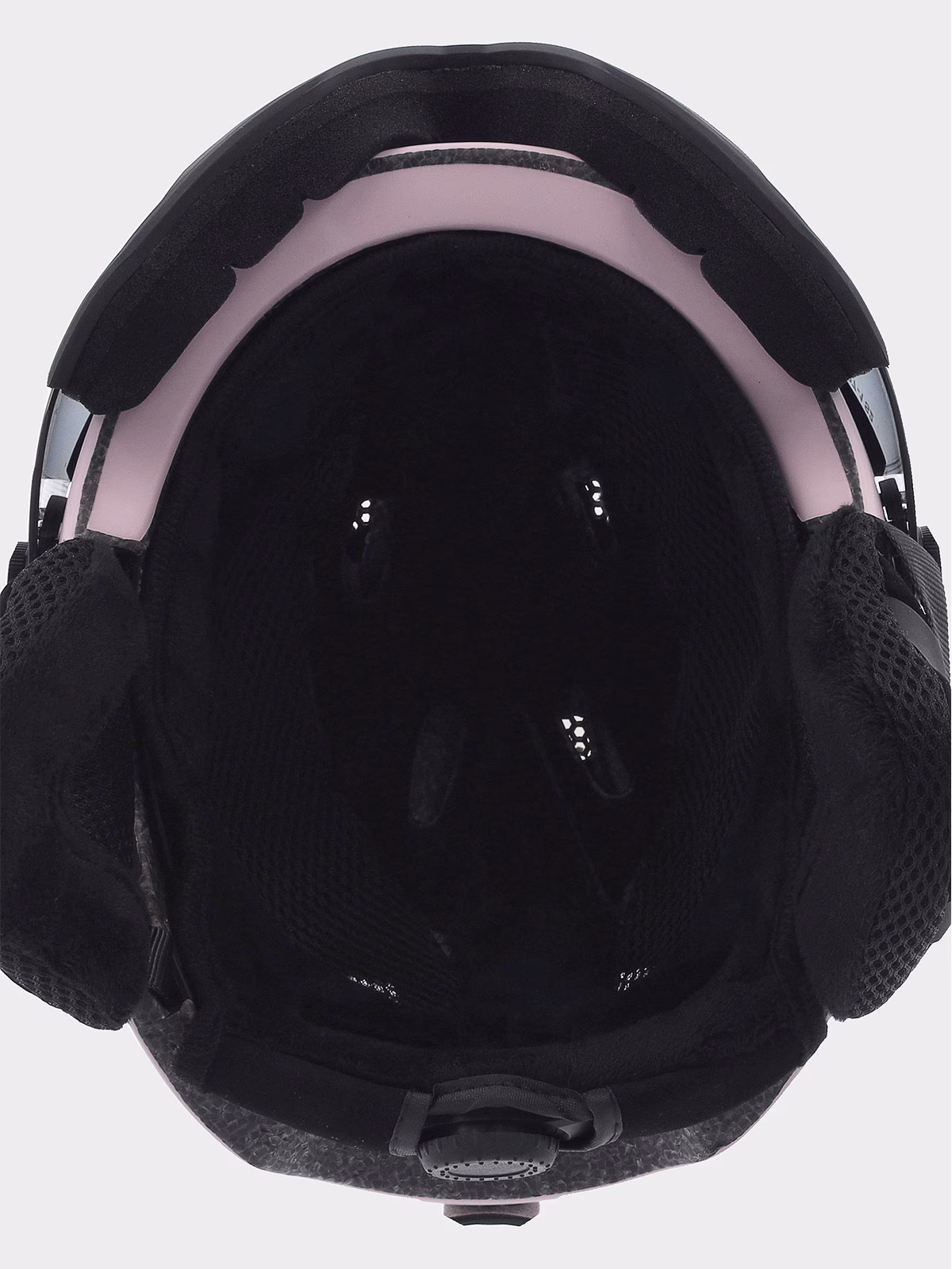 Kask narciarski z goglami uniseks - różowy