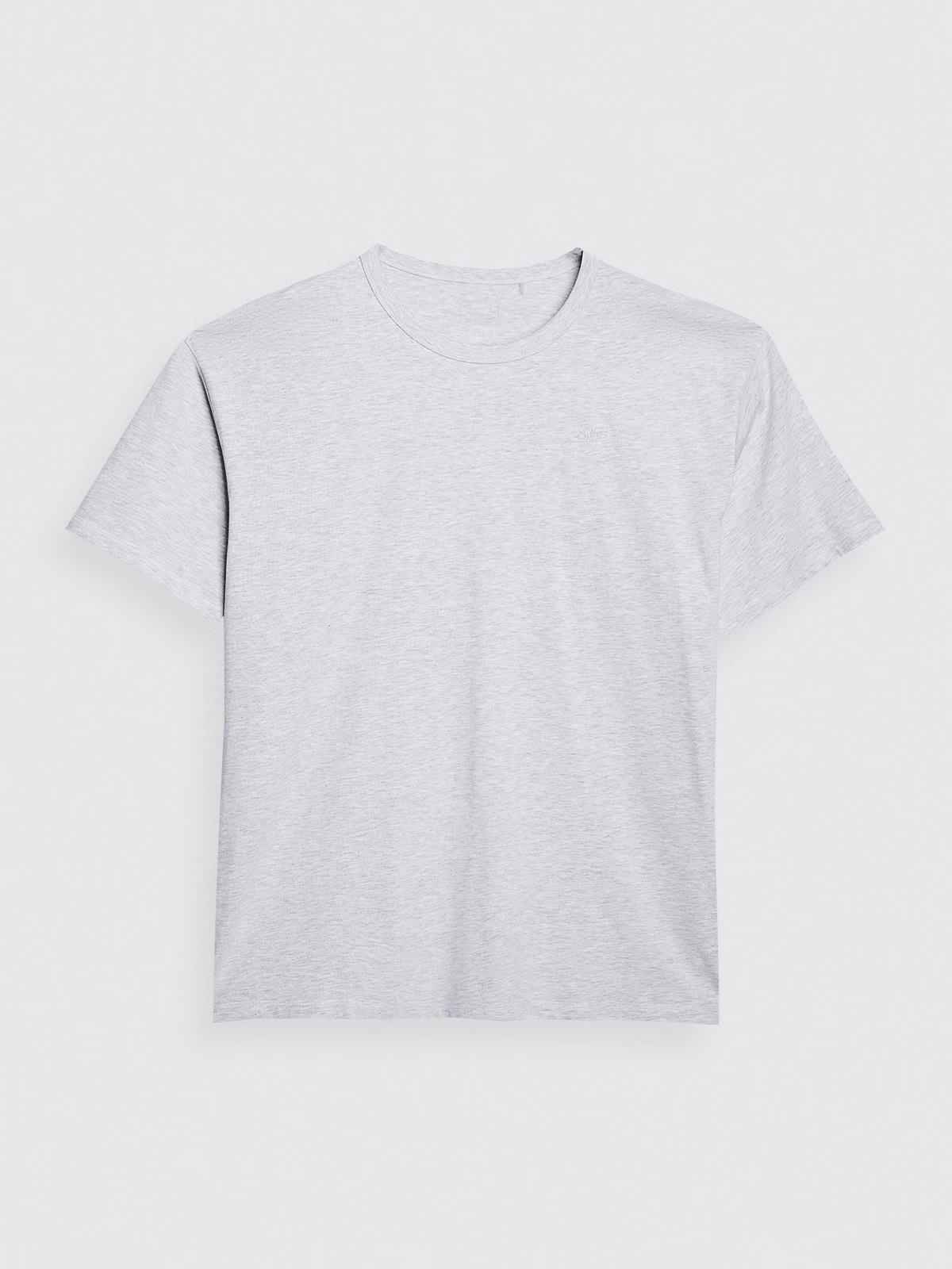 T-shirt oversize gładki uniseks - szary