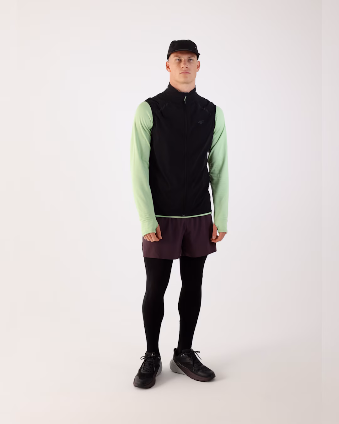 Bezrękawnik do biegania Ultralight męski - czarny