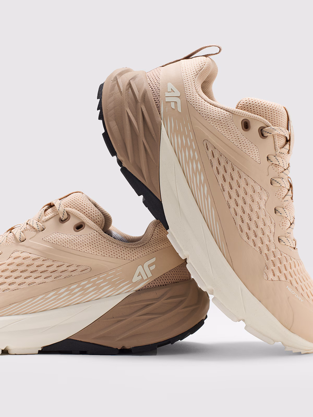 Niskie buty do trekkingu i trailu SPEED HIKER z membraną damskie - beżowe