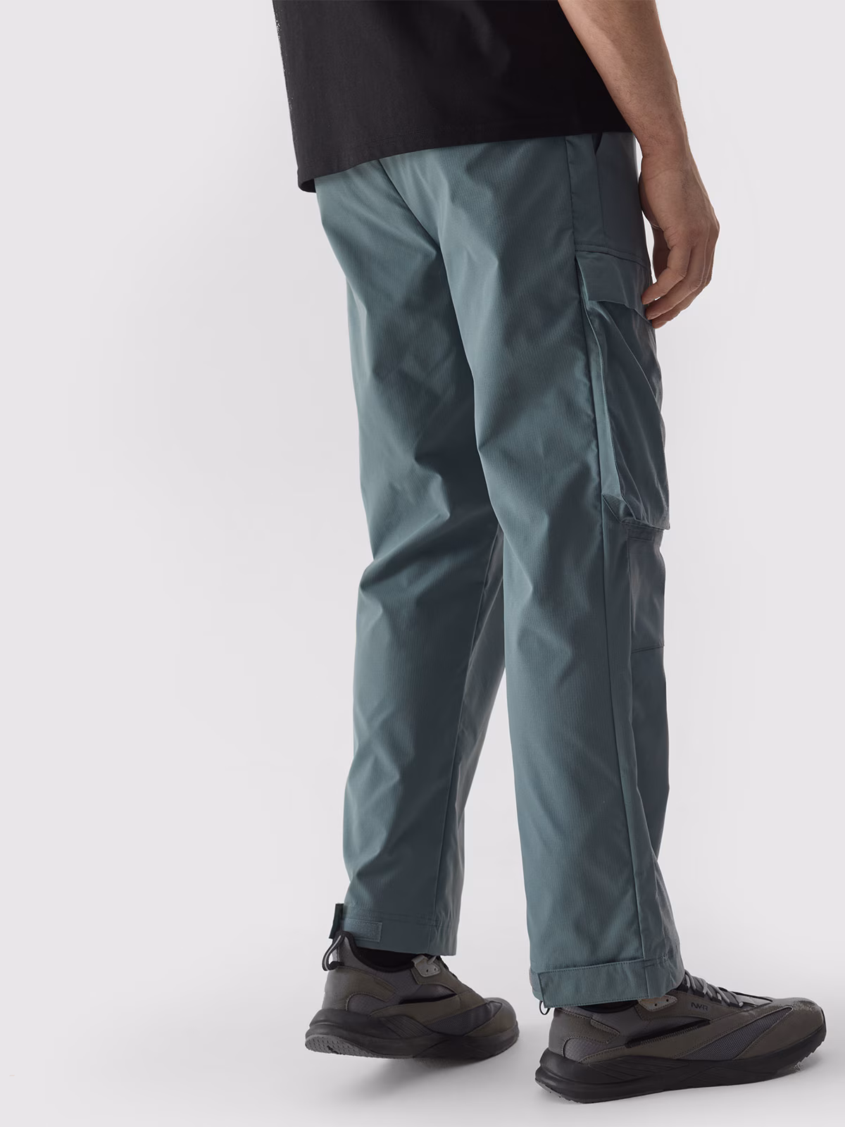 Spodnie casual cargo 4Way Stretch męskie - czarne