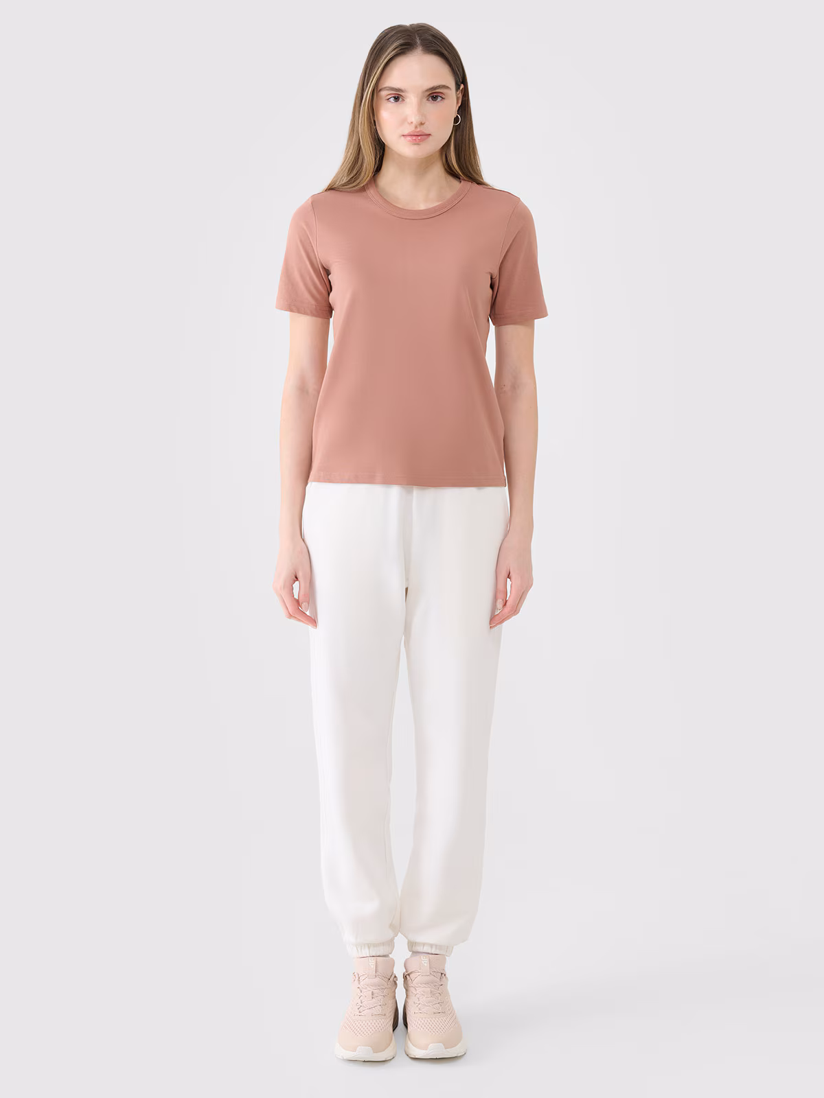 Spodnie dresowe joggery damskie - szare