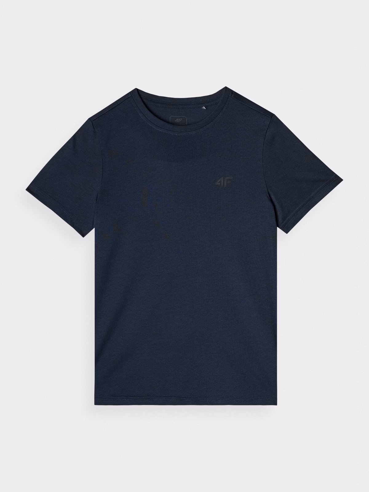 T-shirt gładki chłopięcy - granatowy