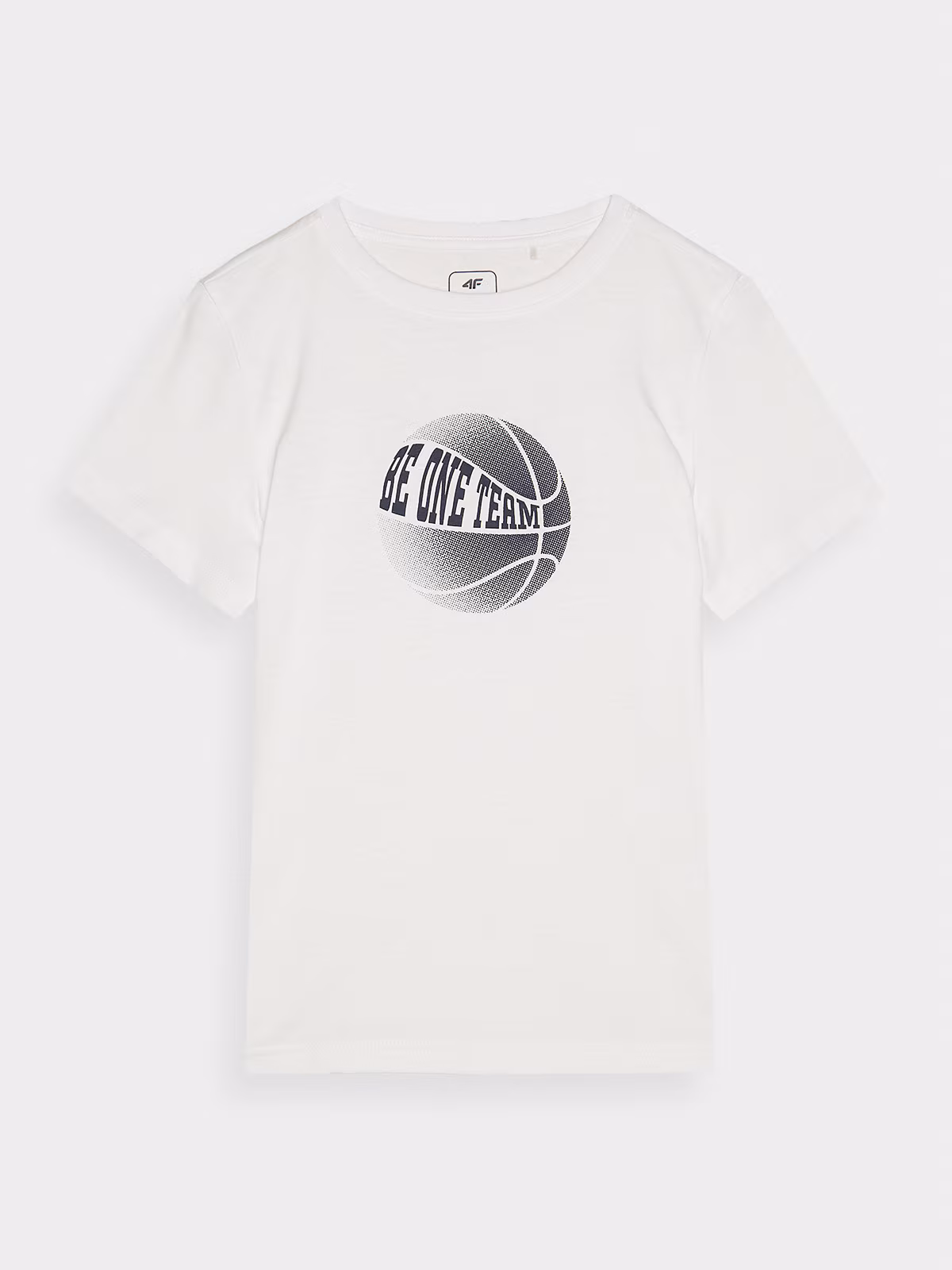 T-shirt z nadrukiem chłopięcy - biały