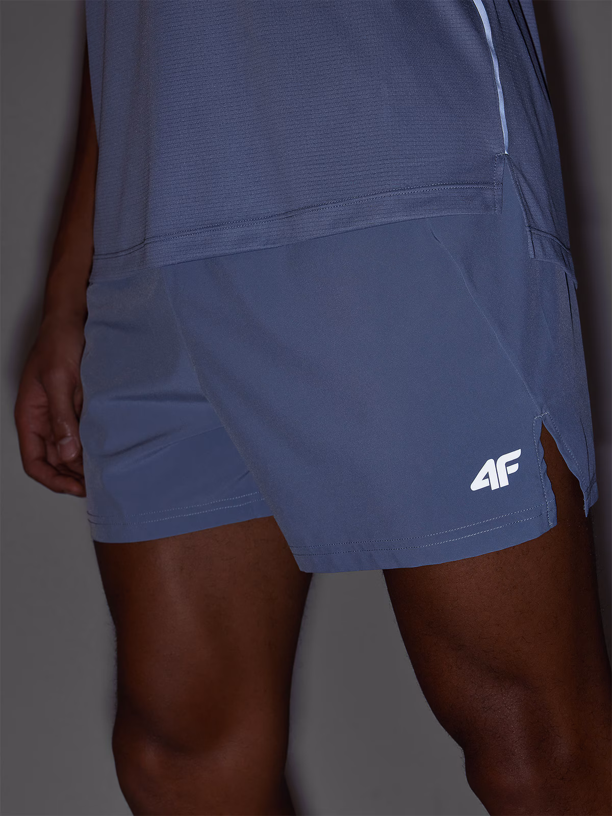 Spodenki do biegania szybkoschnące męskie - turkusowe