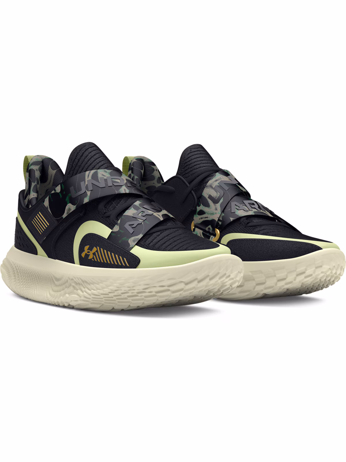Buty do koszykówki uniseks Under Armour UA Flow Futr X 4 Camo - czarne