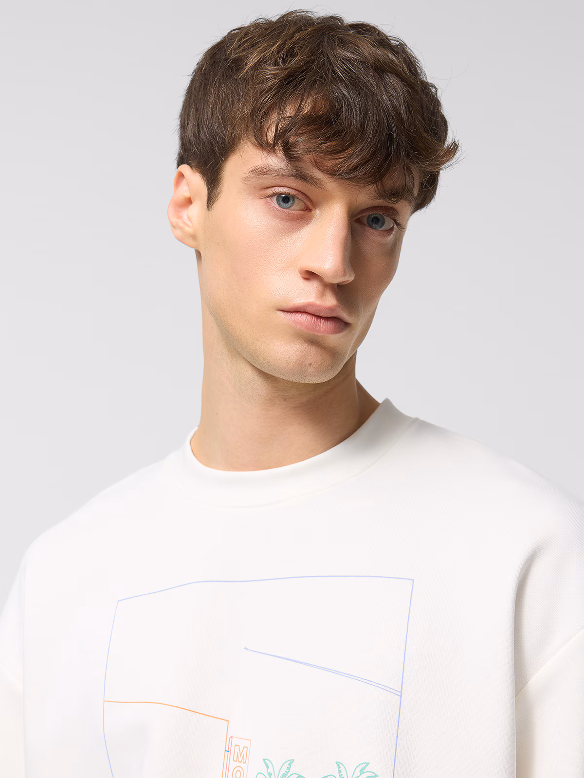 Bluza dresowa nierozpinana bez kaptura męska Outhorn - beżowa