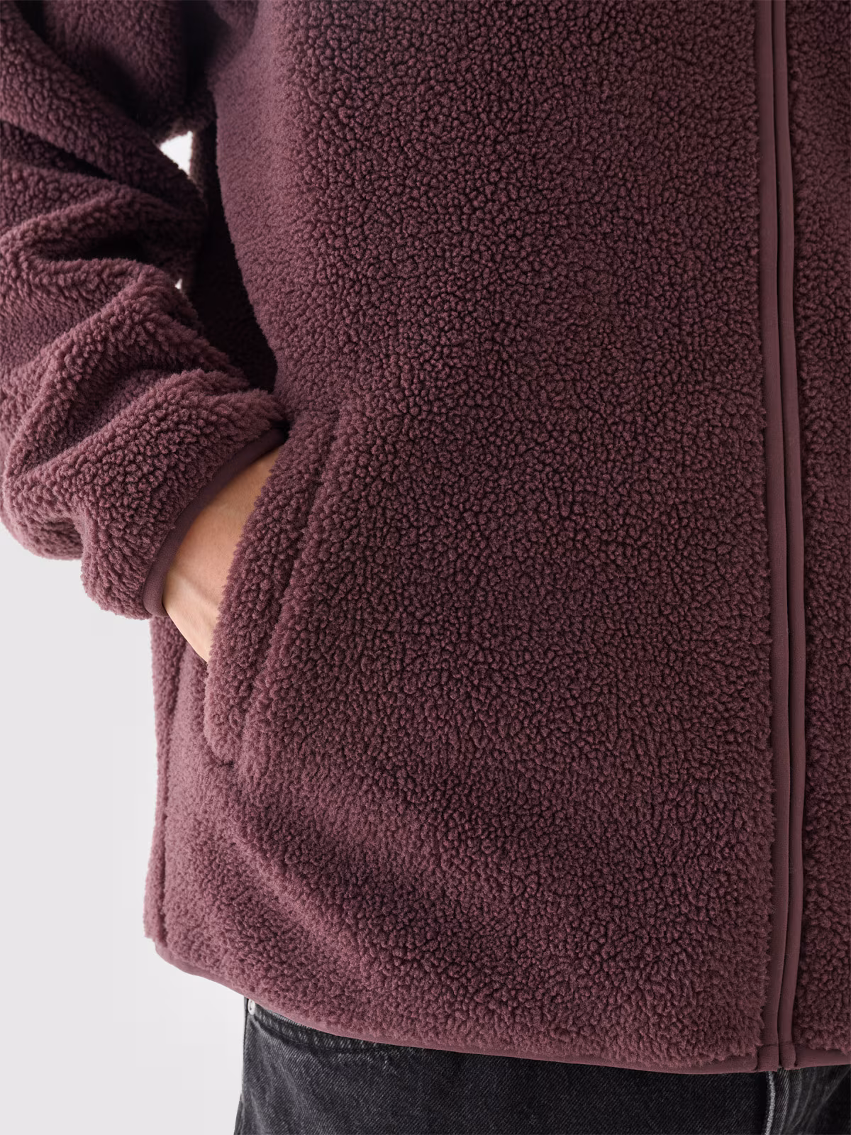 Polar sherpa rozpinany ze stójką męski Outhorn - czerwony