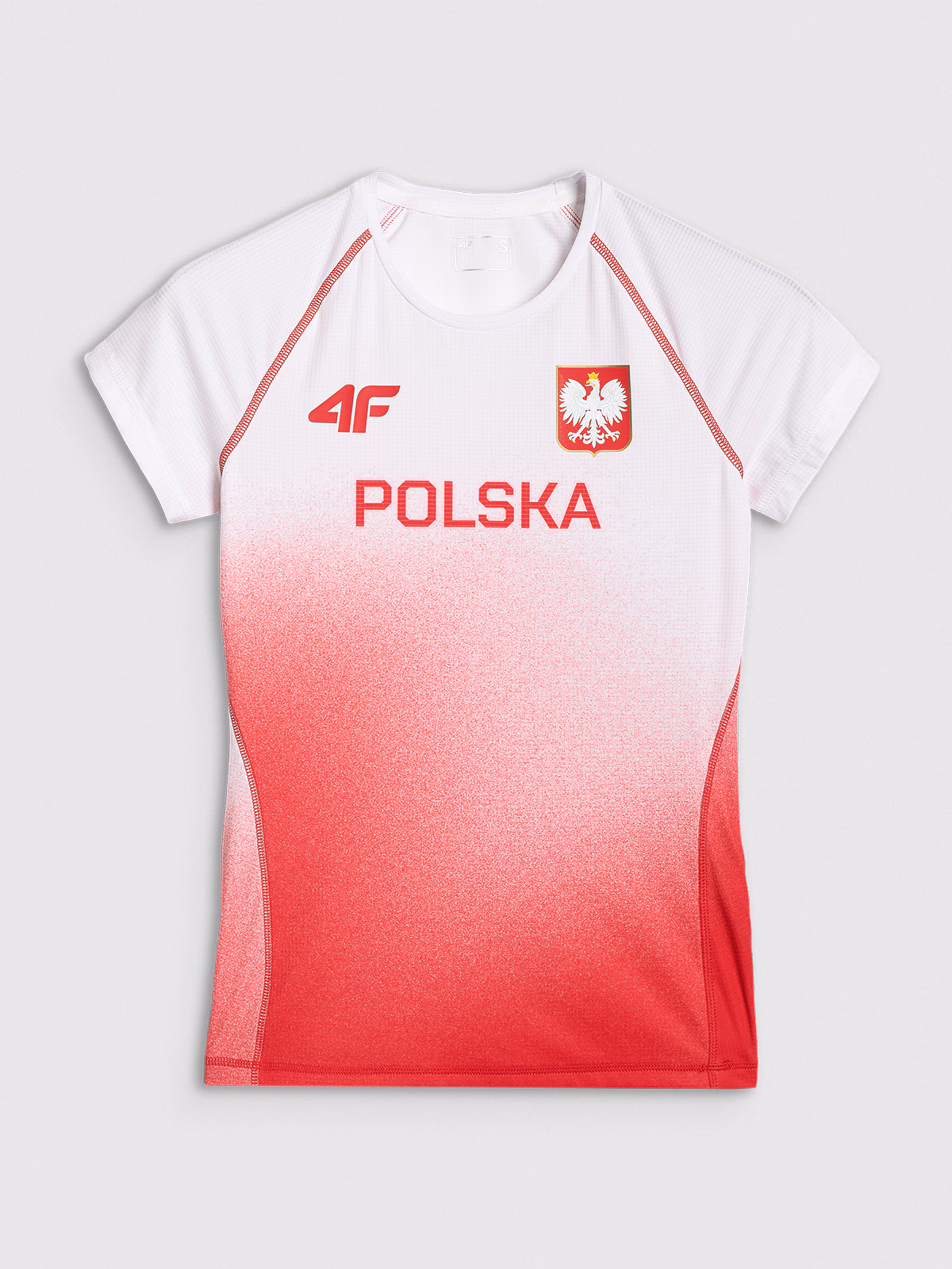 Koszulka reprezentacji Polski replika damska 4F x PZLA - czerwona