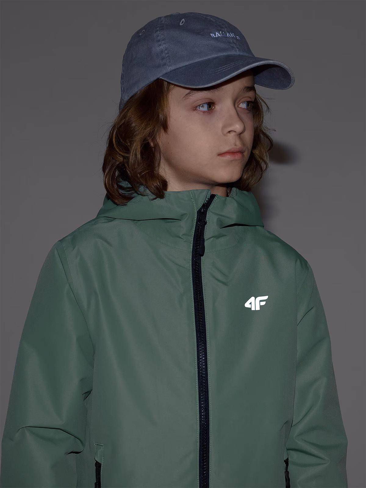 Kurtka przejściowa membrana 5000 dziecięca - czarna