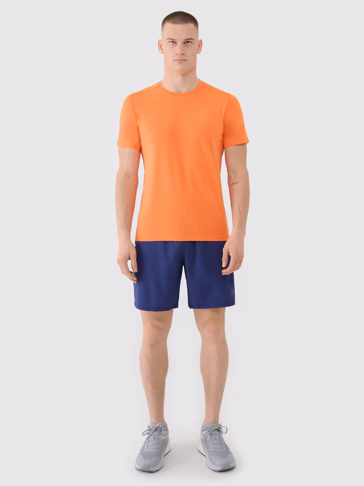 Koszulka treningowa szybkoschnąca męska - granatowa