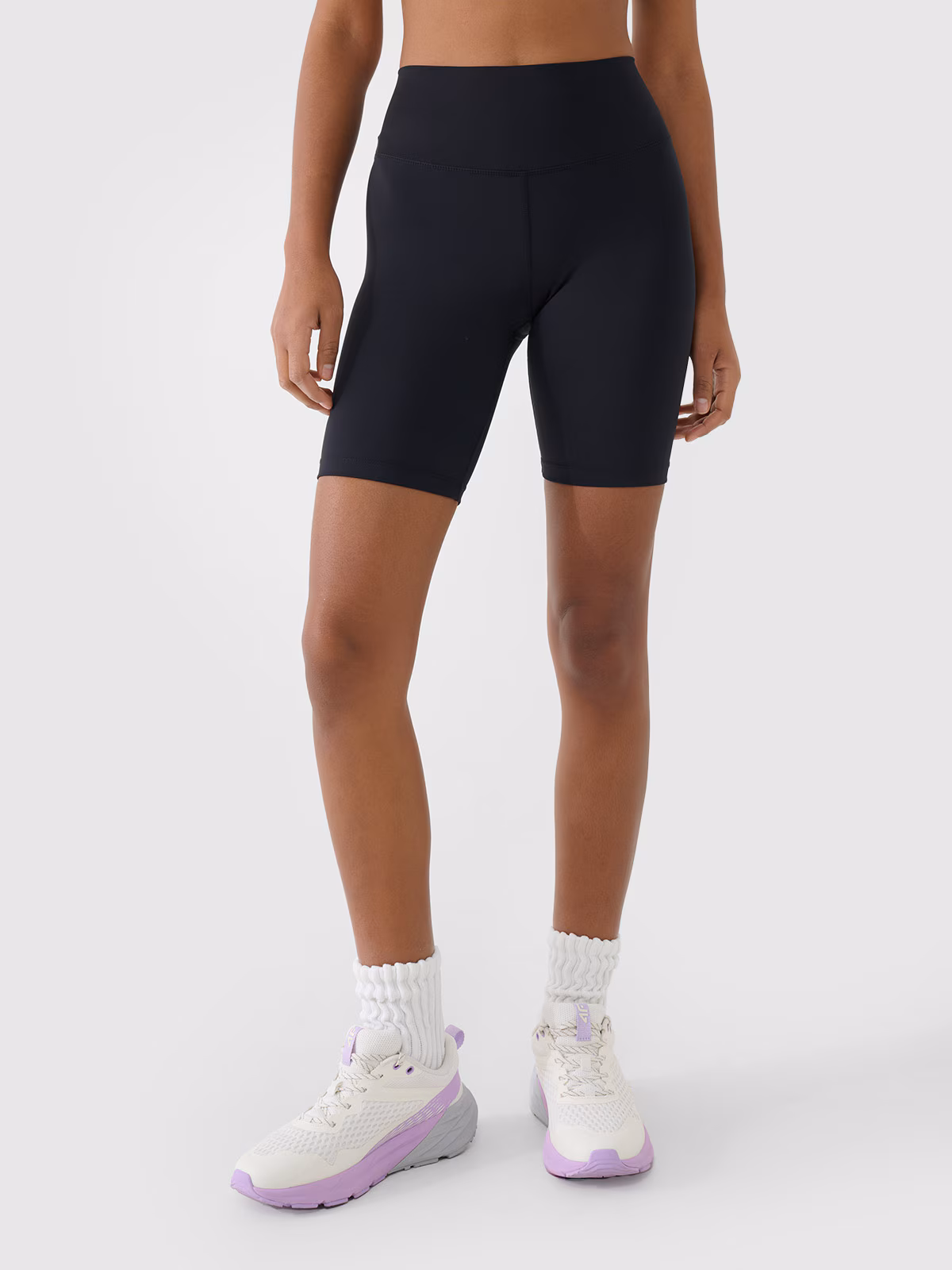 Legginsy kolarki treningowe damskie - czarne